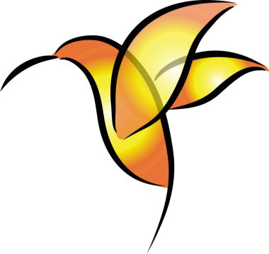 beyaz arkaplanda izole edilmiş logo çizimi