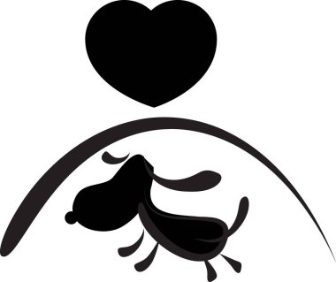 beyaz arkaplanda izole edilmiş logo çizimi