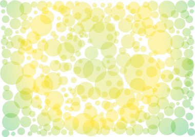 Kopyalama alanı ve vektör illüstrasyonlu renk baloncukları