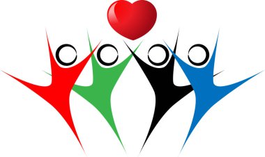 beyaz arkaplanda izole edilmiş logo çizimi