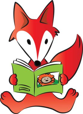 Fox vektör resimleme arkaplanı 