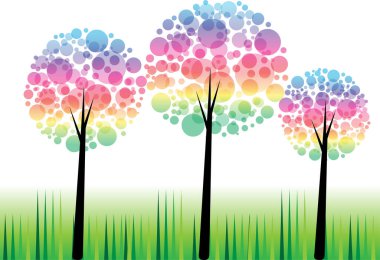 güzel dizayn uzun ağaçlar