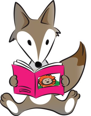 Fox vektör resimleme arkaplanı 