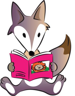 Fox vektör resimleme arkaplanı 