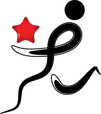 Bir adamın çizgi film karakterinin vektör çizimi