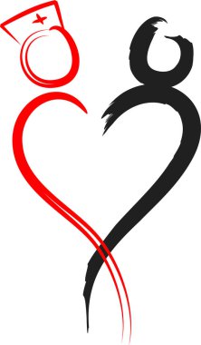 beyaz arkaplanda izole edilmiş logo çizimi