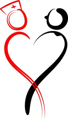 beyaz arkaplanda izole edilmiş logo çizimi