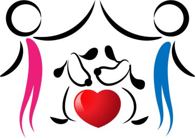 beyaz arkaplanda izole edilmiş logo çizimi