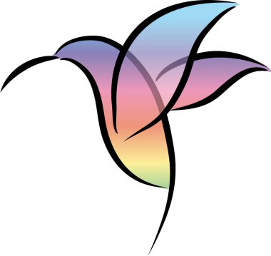 beyaz arkaplanda izole edilmiş logo çizimi