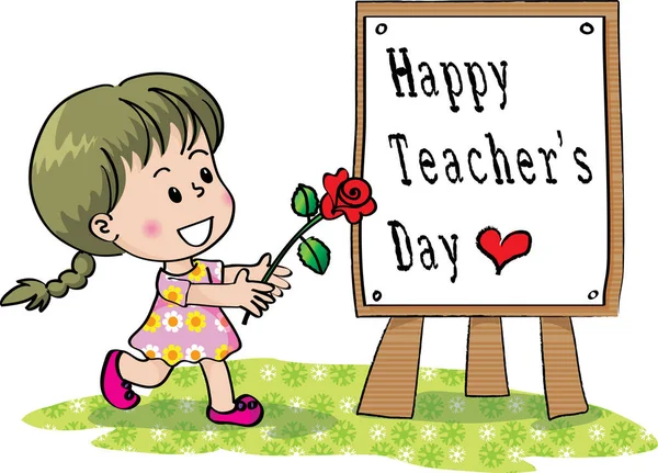 Mutlu öğretmenler günü kartı