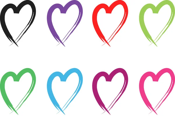 Love Background Hearts Vector Illustration — Stock Vector