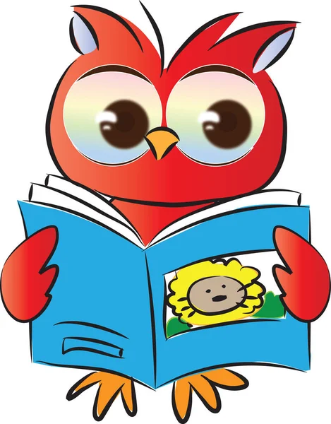 Baykuş yassı ikon vektör çizimi 