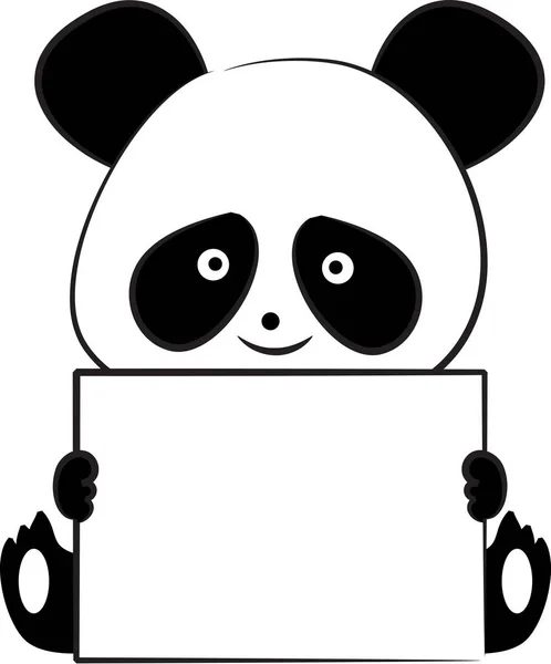 Em uma estilização de fundo branco de um pequeno panda desenho