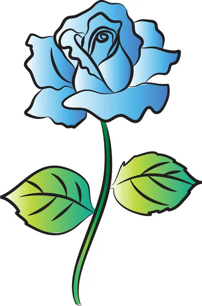 Rose Flower Vector Illustration — Stock Vector