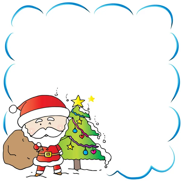 Καλά Χριστούγεννα Πρότυπο Κάρτα Διανυσματική Απεικόνιση — Διανυσματικό Αρχείο