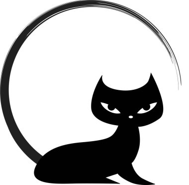 beyaz arka planda izole edilmiş küçük sevimli kedi çizgi filmi, romantik konsept 