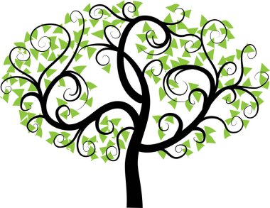 güzel dizayn uzun ağaçlar