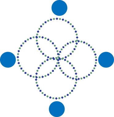 beyaz arkaplanda izole edilmiş logo çizimi