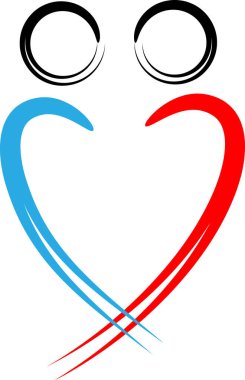 beyaz arkaplanda izole edilmiş logo çizimi