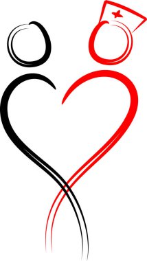 beyaz arkaplanda izole edilmiş logo çizimi