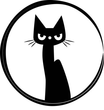 beyaz arka planda izole edilmiş küçük sevimli kedi çizgi filmi, romantik konsept 