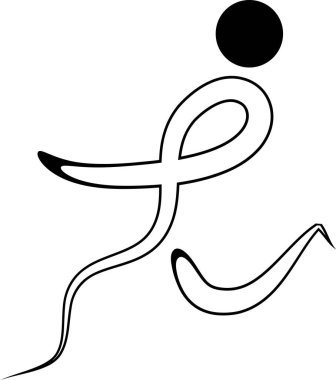 Bir basketbol topunun vektör illüstrasyonu