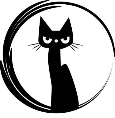 beyaz arka planda izole edilmiş küçük sevimli kedi çizgi filmi, romantik konsept 