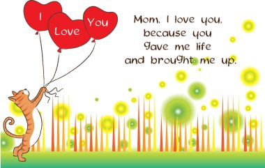 Anneler günün kutlu olsun, vektör illüstrasyonu.