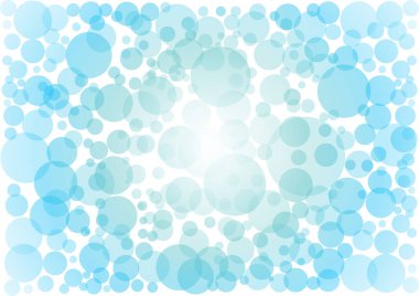 Kopyalama alanı ve vektör illüstrasyonlu renk baloncukları