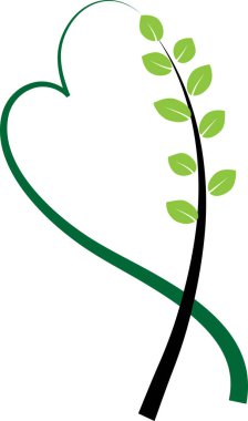 Yürekli yeşil yaprak