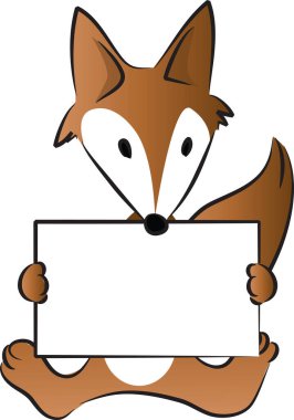 Fox vektör resimleme arkaplanı 