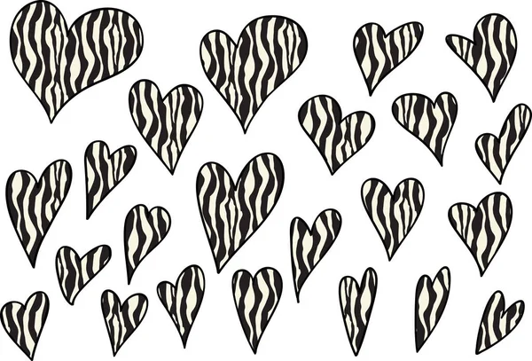 Love Background Hearts Vector Illustration — Stock Vector