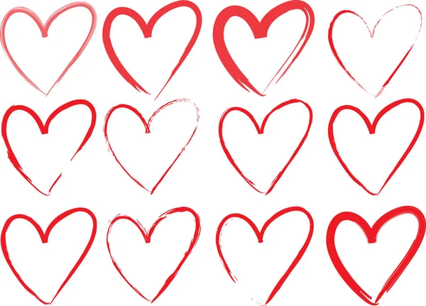 Güzel dekoratif kalp koleksiyonu, aşk konsepti 