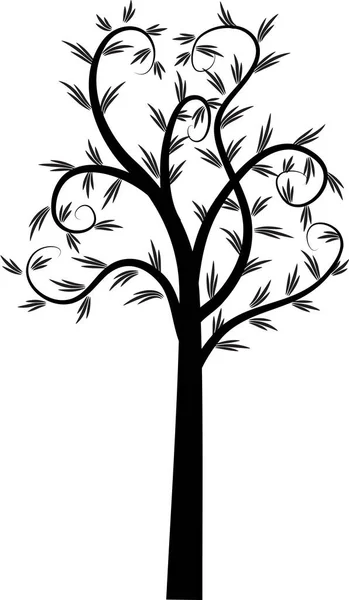 Красивый Дизайн Высокие Деревья Рисунок — стоковый вектор