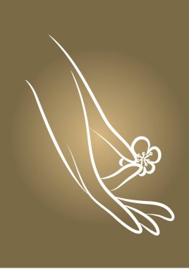 çiçek web vektör resimleme arkaplanı