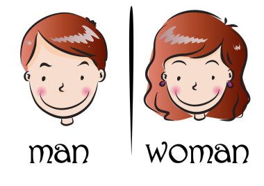 erkek kadın web vektör illüstrasyon arka planı