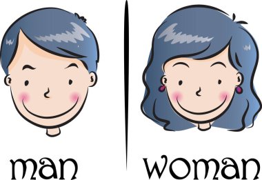 erkek kadın web vektör illüstrasyon arka planı