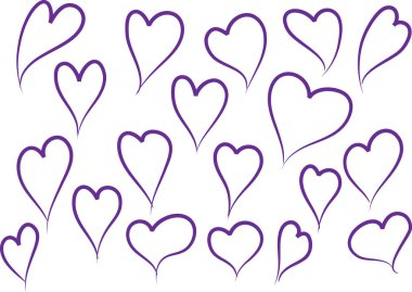 kalp arkaplan vektörü illüstrasyonu