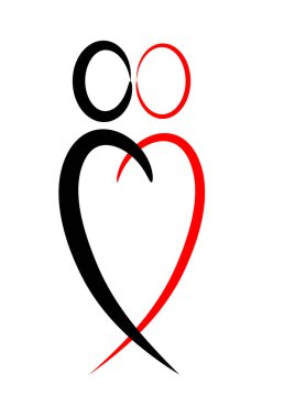 beyaz arkaplanda izole edilmiş logo çizimi