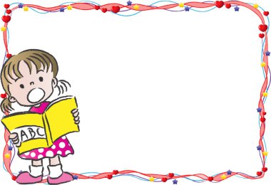 çocuklar çizgi film web vektör resimleme arka planı