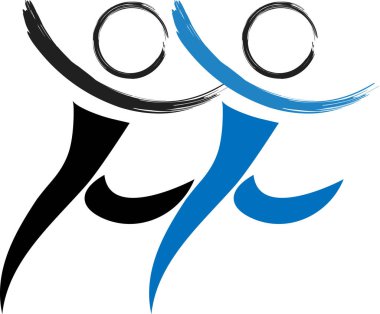 beyaz arkaplanda izole edilmiş logo çizimi