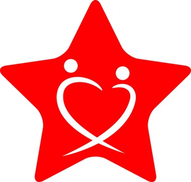 beyaz arkaplanda izole edilmiş logo çizimi