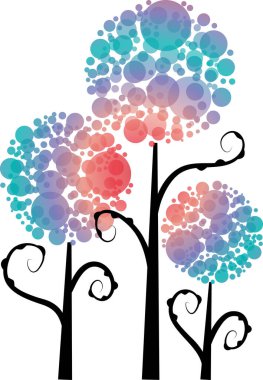 güzel dizayn uzun ağaçlar