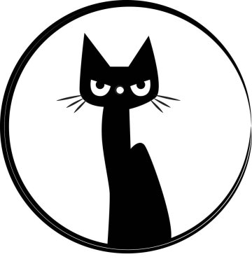 beyaz arka planda izole edilmiş küçük sevimli kedi çizgi filmi, romantik konsept 