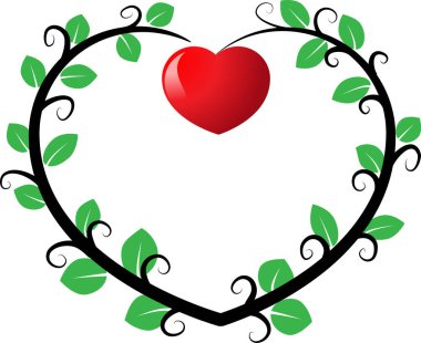 Dekoratif kalpleri olan güzel bir çerçeve, aşk konsepti  