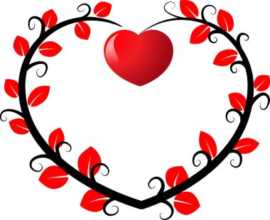 Dekoratif kalpleri olan güzel bir çerçeve, aşk konsepti  