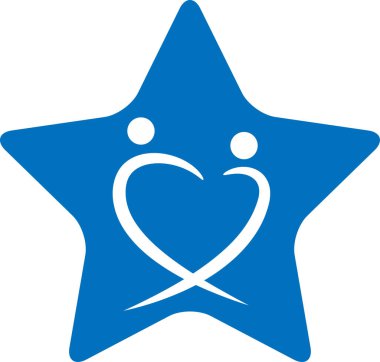 beyaz arkaplanda izole edilmiş logo çizimi