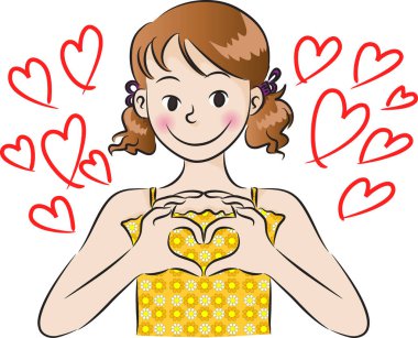 Kızlarla karikatür çizimi