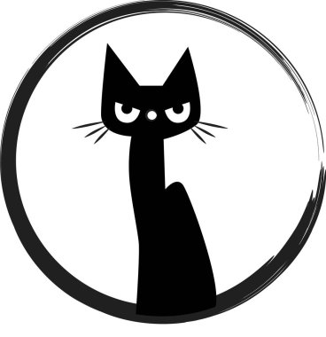 beyaz arka planda izole edilmiş küçük sevimli kedi çizgi filmi, romantik konsept 