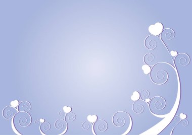 Kalpleri beyaz arka planda izole ağaç dalları, aşk konsepti 